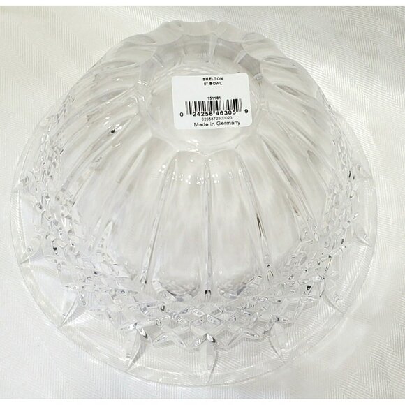 New Marquis Waterford Crystal Bowl Fruit Dessert Salad Serving Dish Germany 8" - Picture 9 of 16